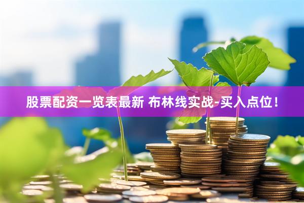 股票配资一览表最新 布林线实战-买入点位！