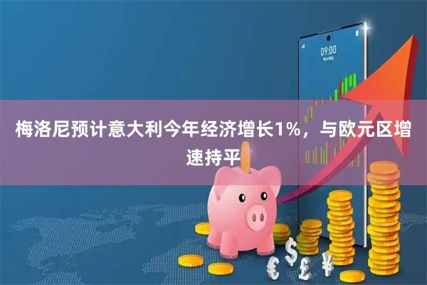 梅洛尼预计意大利今年经济增长1%，与欧元区增速持平
